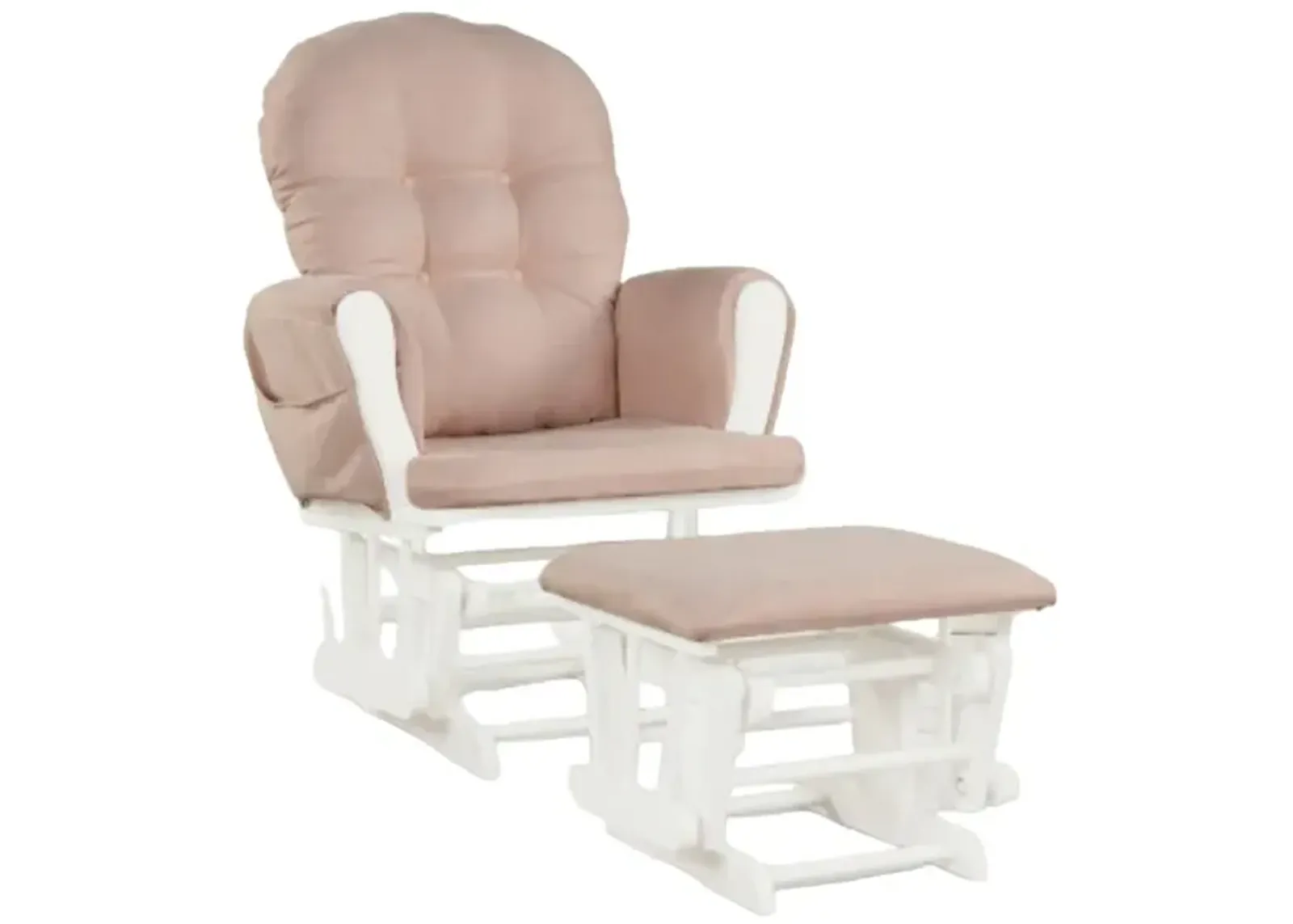 Baby Nursery Relax Rocker Rocking Chair Glider and Ottoman Set