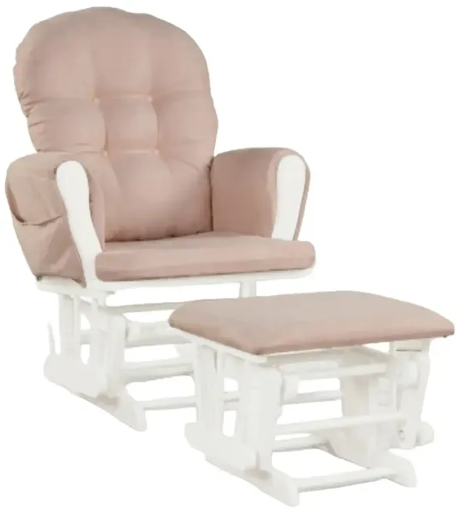 Baby Nursery Relax Rocker Rocking Chair Glider and Ottoman Set