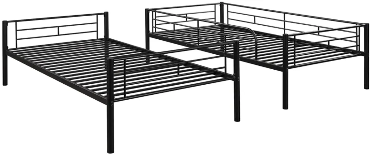 Merax Twin Over Twin Metal Bunk Bed