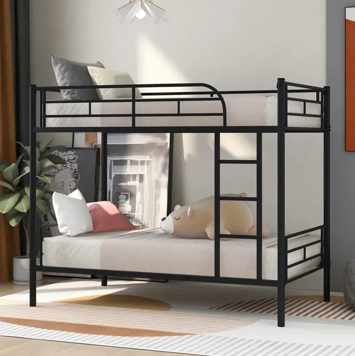 Merax Twin Over Twin Metal Bunk Bed