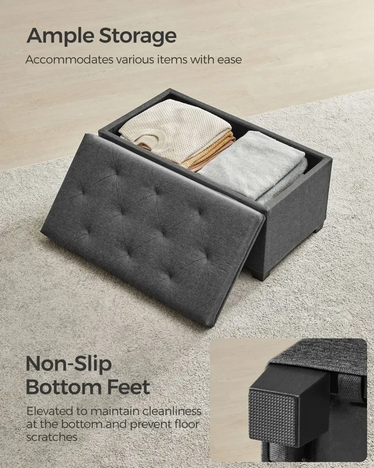 Storage Ottoman Bench for Stylish and Practical Seating