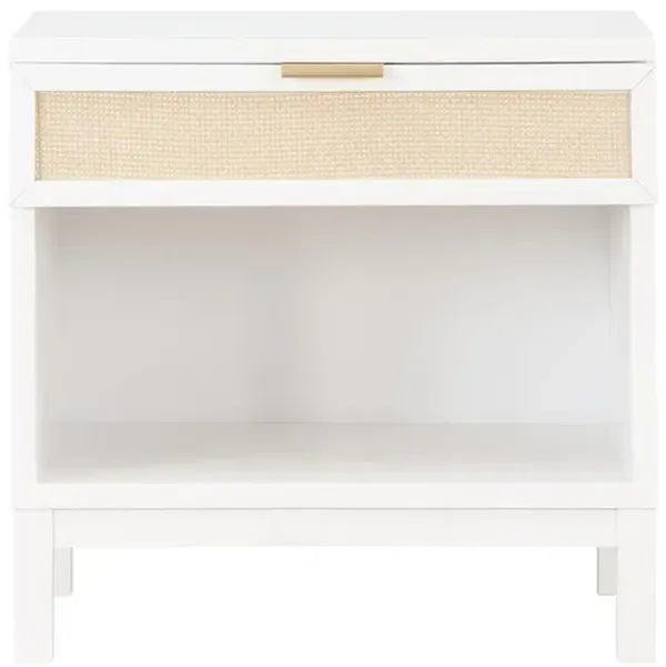 Comfort Pointe Bayport Cane 1 Drawer Nightstand