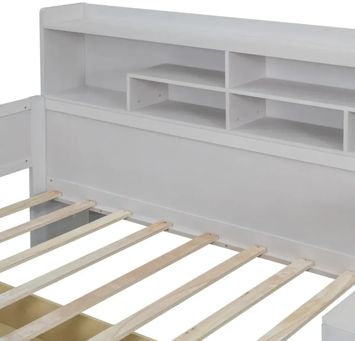 Merax  Daybed with Storage Shelves