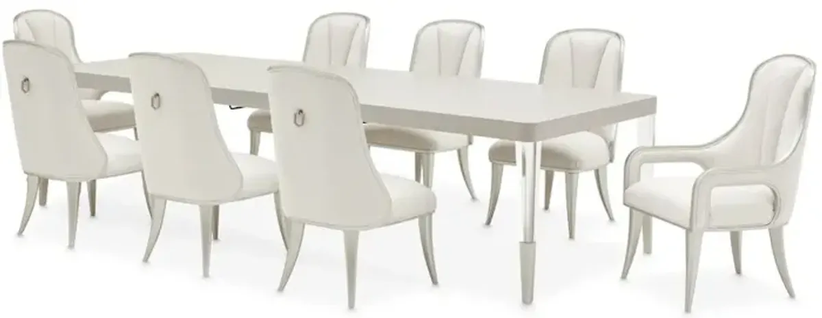 Michael Amini Penthouse Rectangular Dining Table - Ash Gray