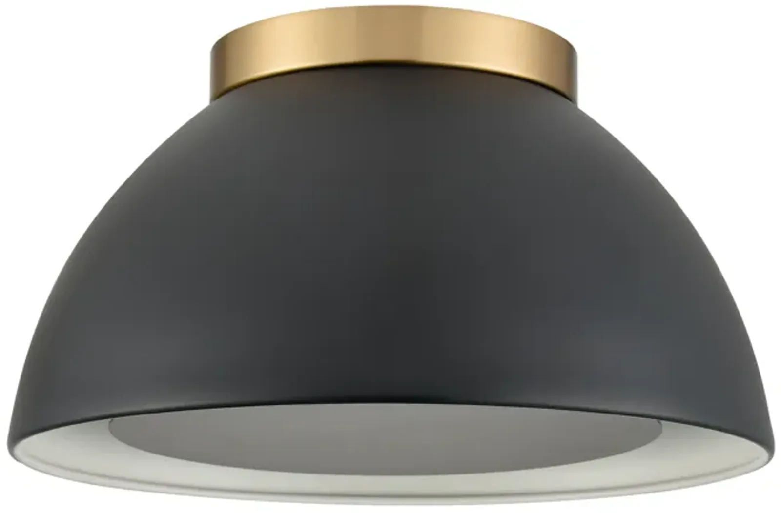 Pelham 10'' Wide 2-Light Black Flush Mount