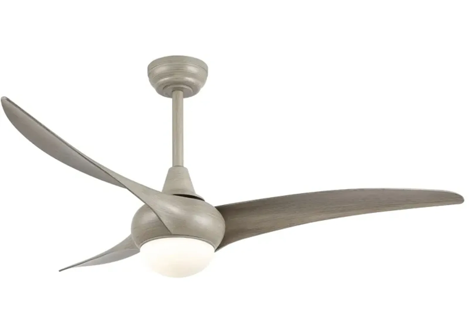 Aviator Coastal Vintage Iron/Plastic Retro Swirl Integrated LED Ceiling Fan