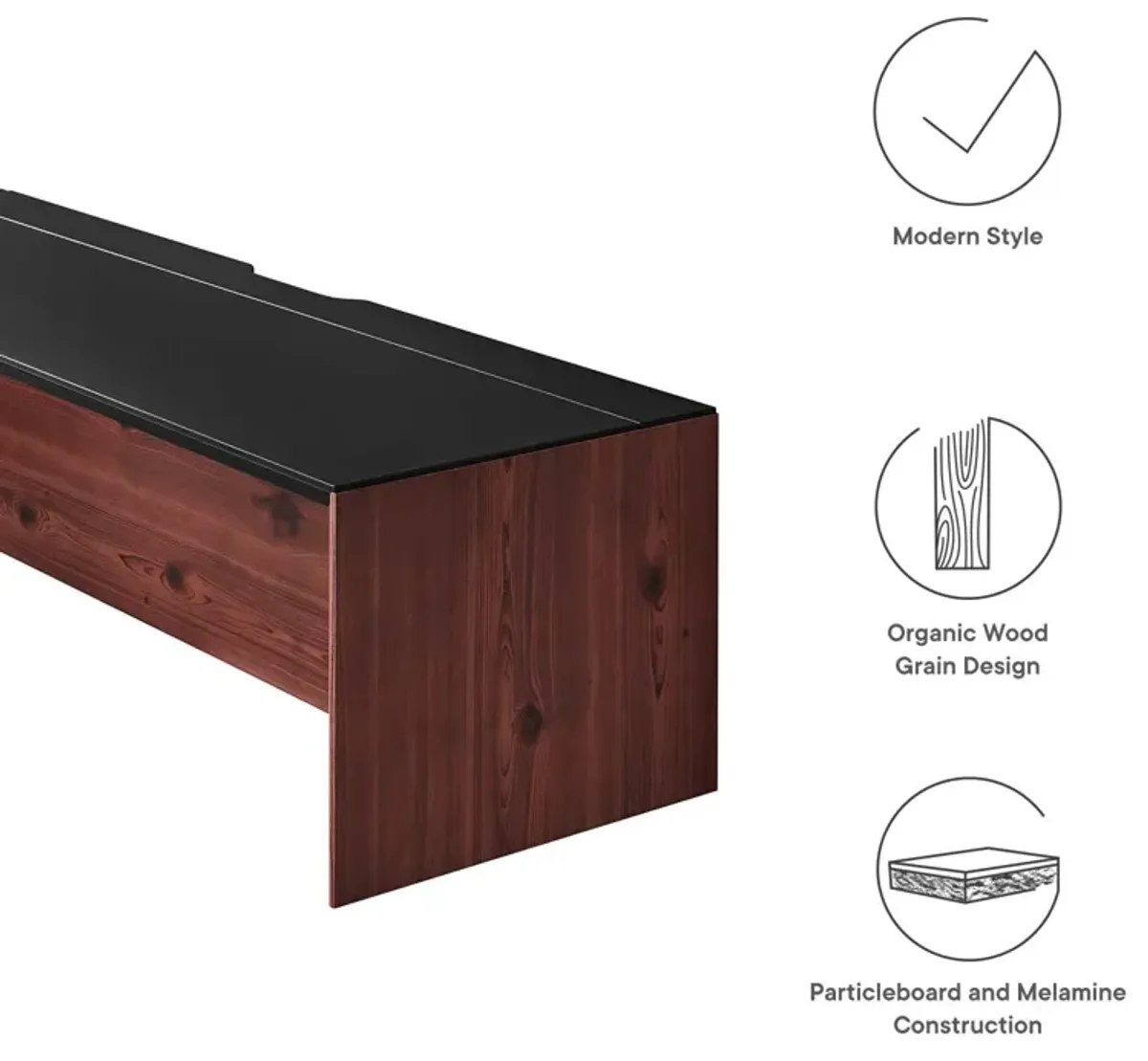 Kinetic 49" Wall-Mount Office Desk With Cabinet and Shelf