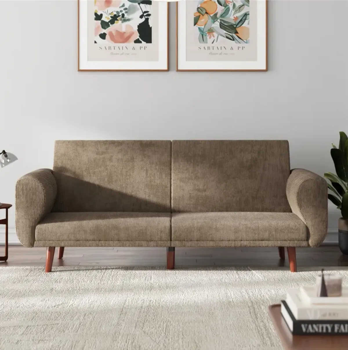 Daylen Mid-Century Futon Sofa Bed