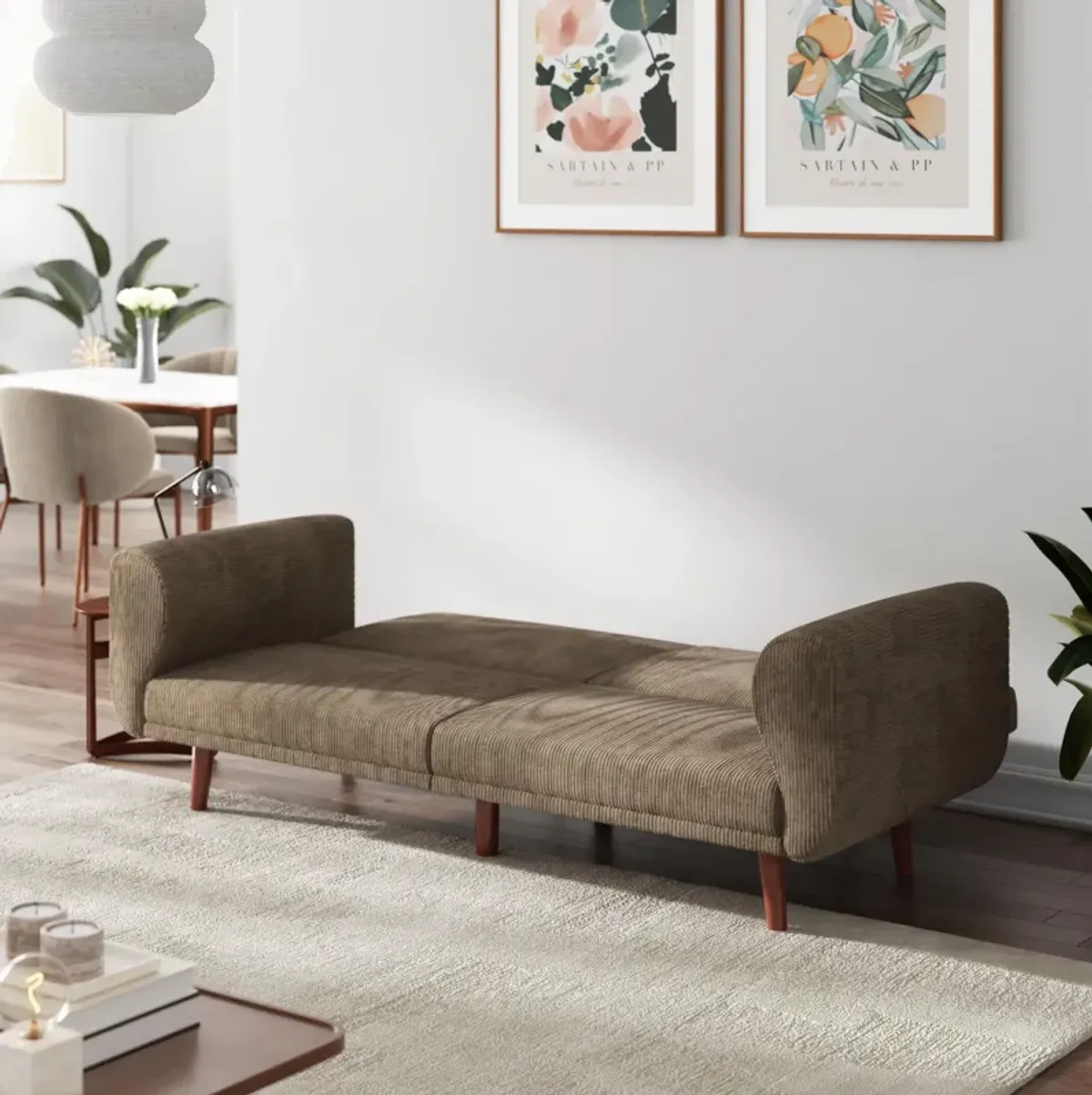 Daylen Mid-Century Futon Sofa Bed