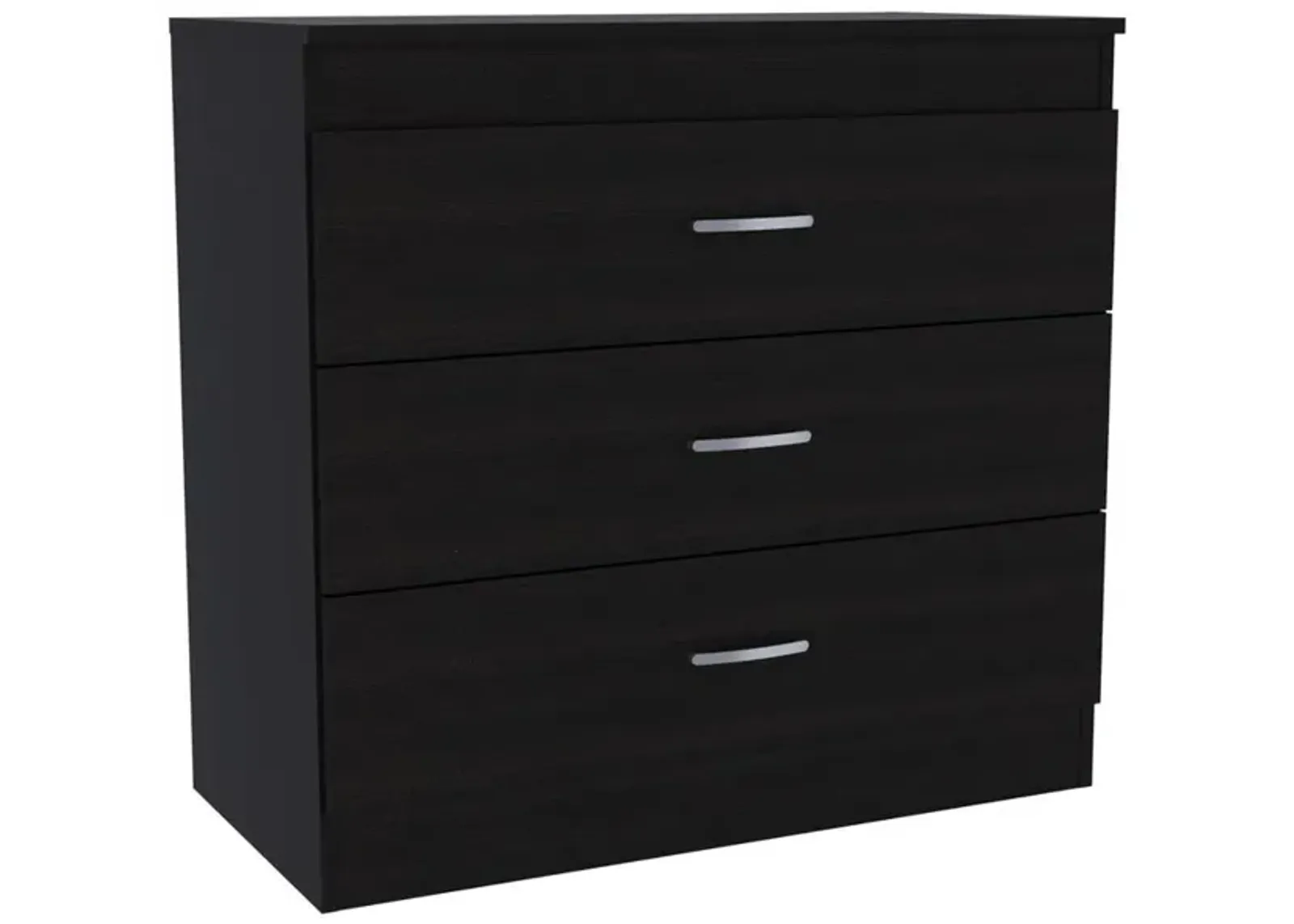 Zurich Three-Drawers Dresser-Black