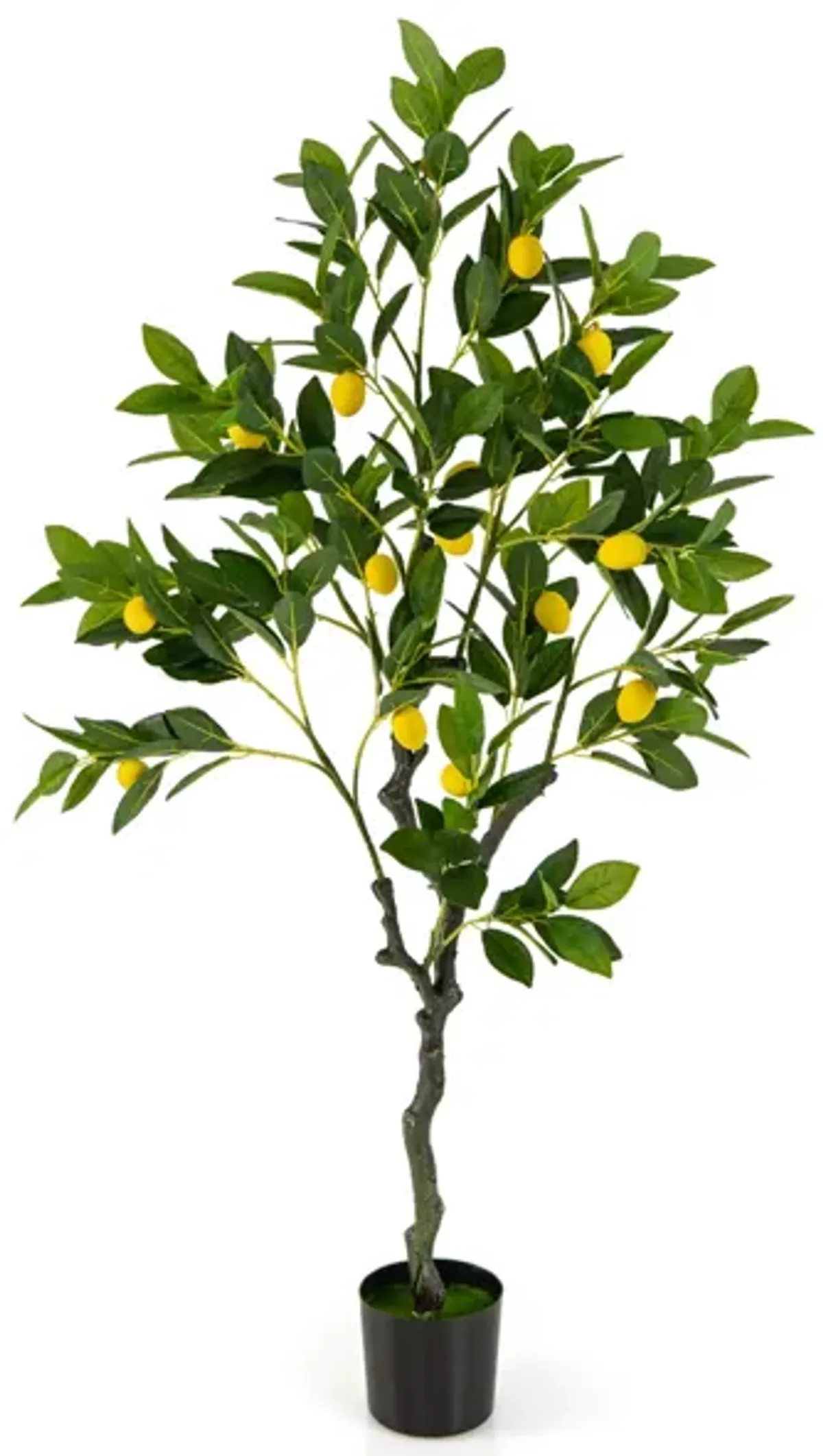 Tall Artificial Lemon Tree with Realistic Fruits – Lifelike Fake Lemon Plant for Home Decor