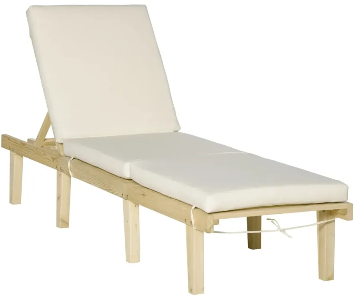 Natural Outdoor Relaxer: Multi-Position Lounge Chair for Sunbathing