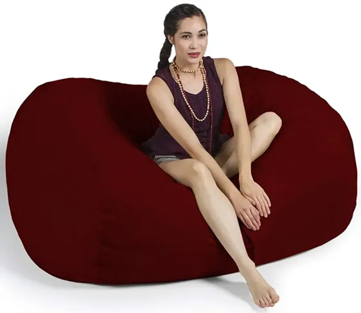 Jaxx 5.5 Foot Lounger Bean Bag Loveseat