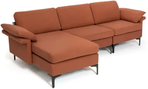 Hivvago Extra Large L-shaped Sectional Sofa with Reversible Chaise