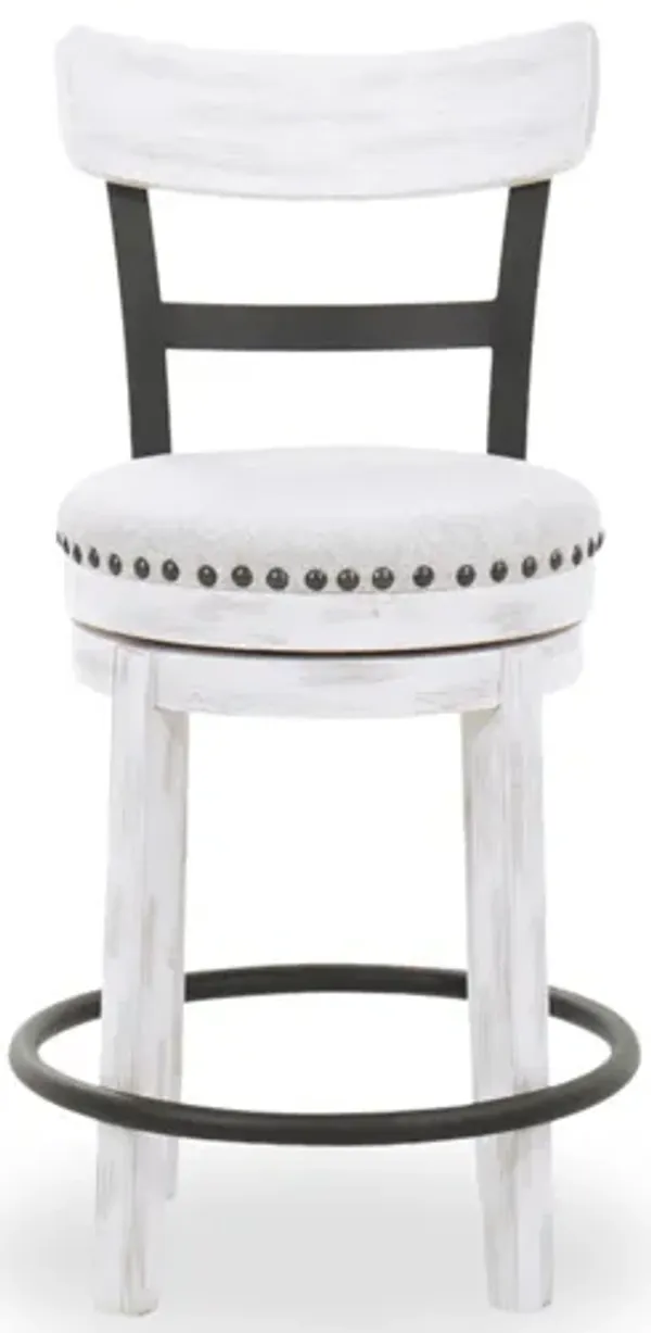 Valebeck Upholstered Swivel Barstool
