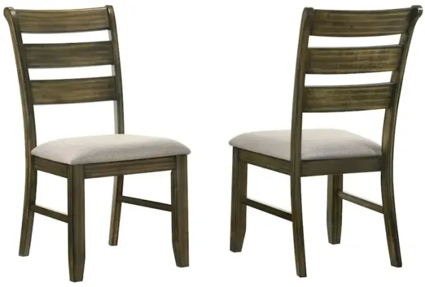 Wood ladderback dining chairs (Set of 2)