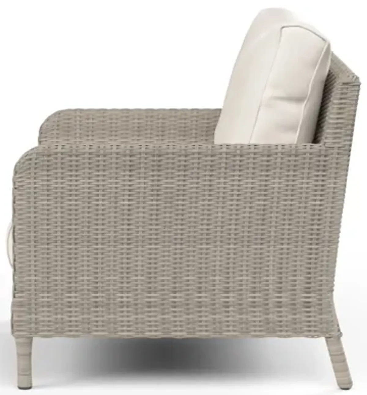 Manhattan Club Chair in Linen Canvas w/ Self Welt