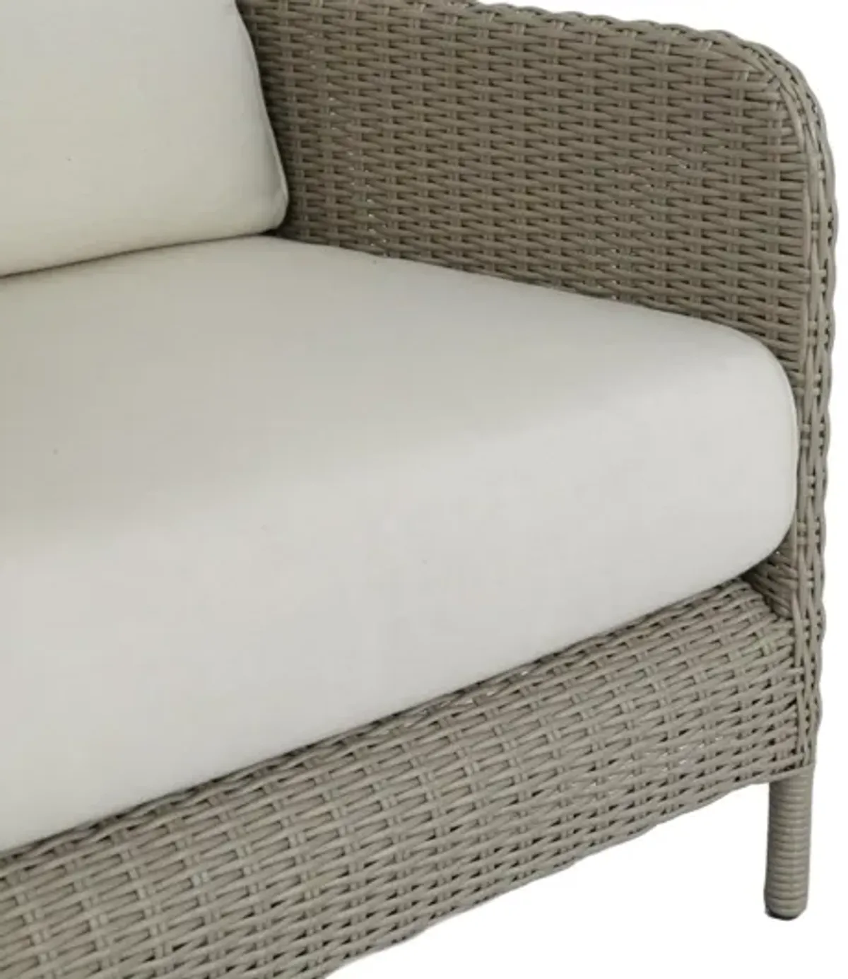 Manhattan Club Chair in Linen Canvas w/ Self Welt