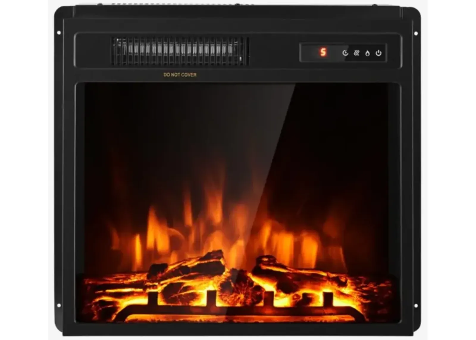 Hivvago 18 Inch 1500W Electric Fireplace Freestanding and Recessed Heater