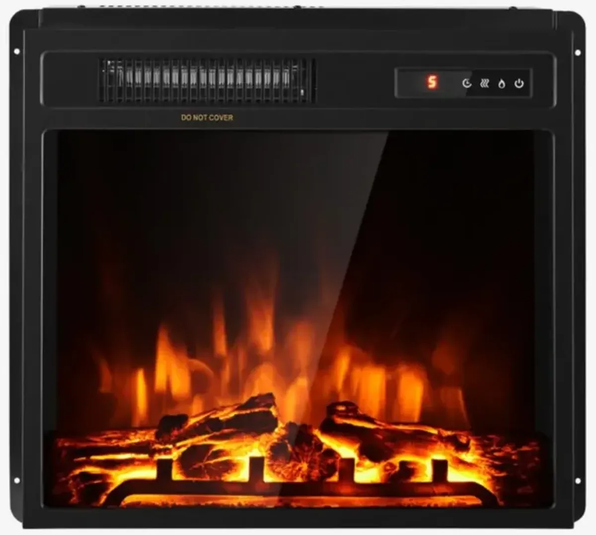 Hivvago 18 Inch 1500W Electric Fireplace Freestanding and Recessed Heater