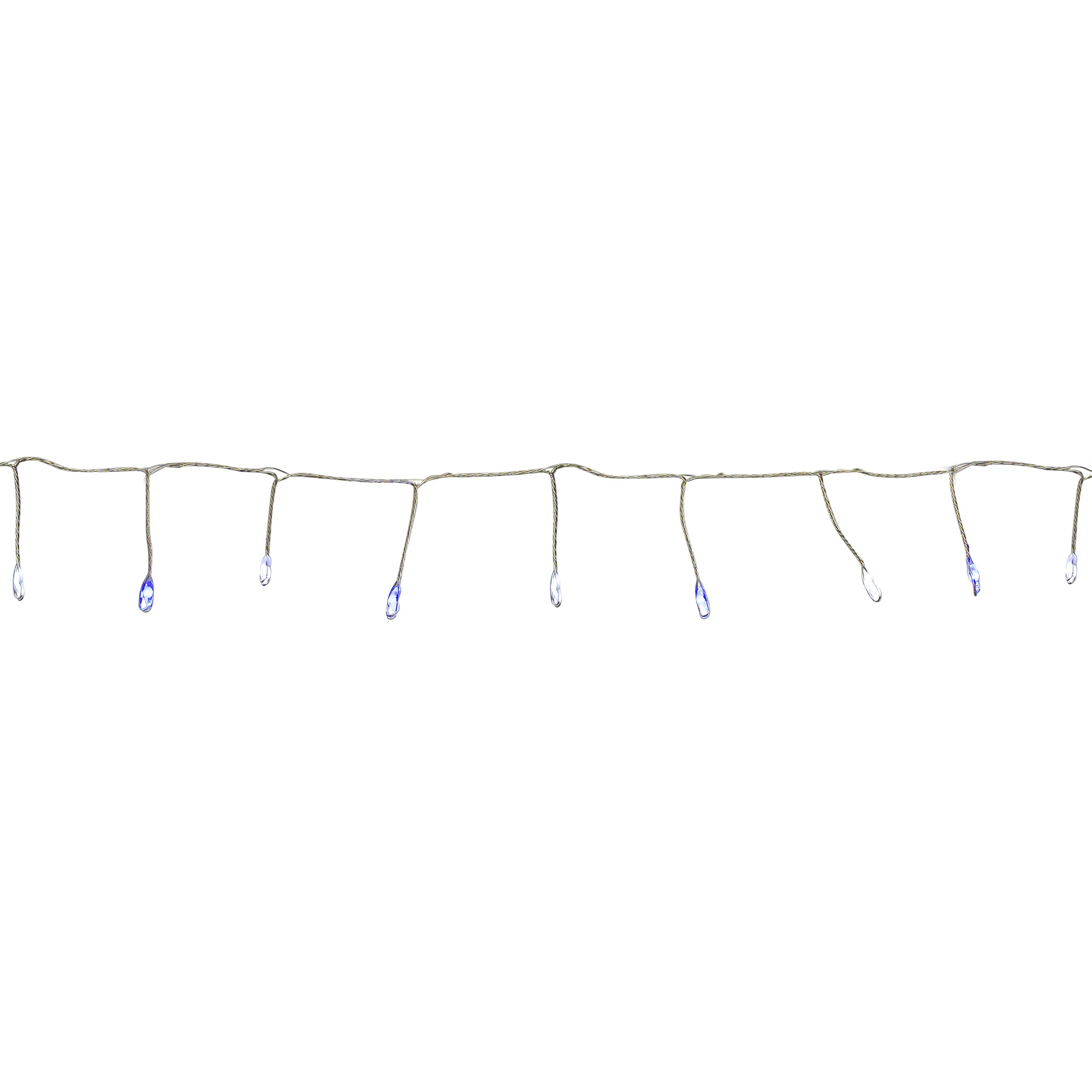 Set of 40 Blue and White LED Fairy Christmas Lights with Remote Control 6�