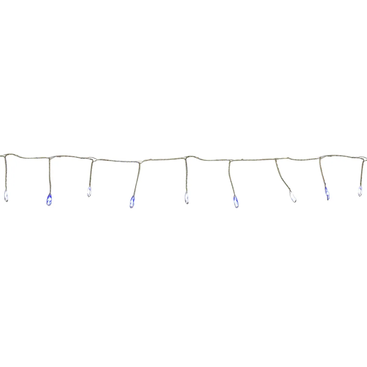 Set of 40 Blue and White LED Fairy Christmas Lights with Remote Control 6�