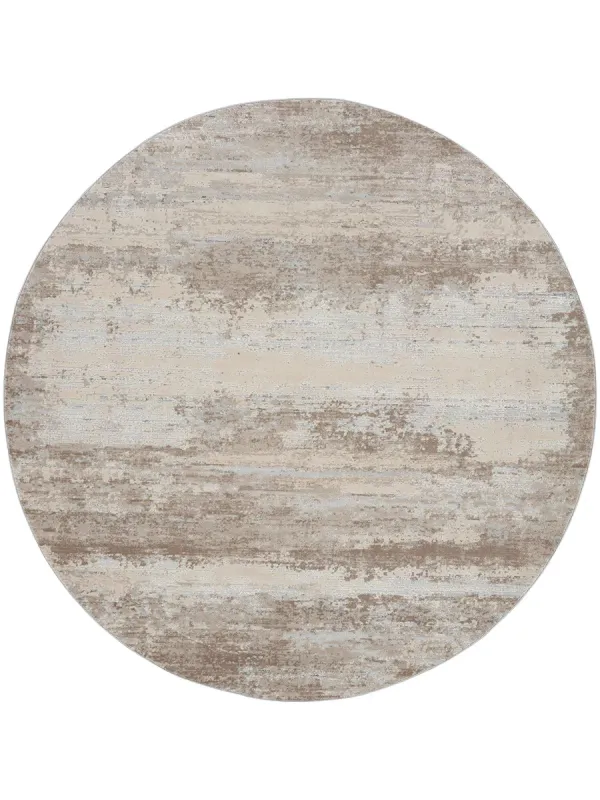 Rustic Textures RUS03 Beige 5'3" x Round Rug