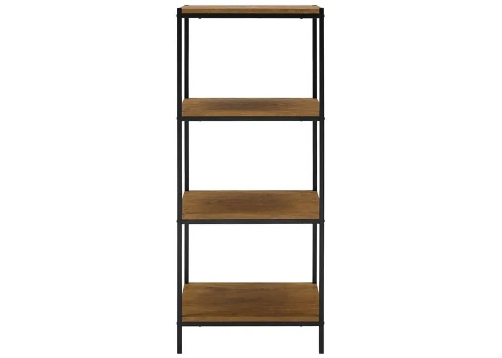 Caffoz 4-Tier Transitional Wood Bookshelf