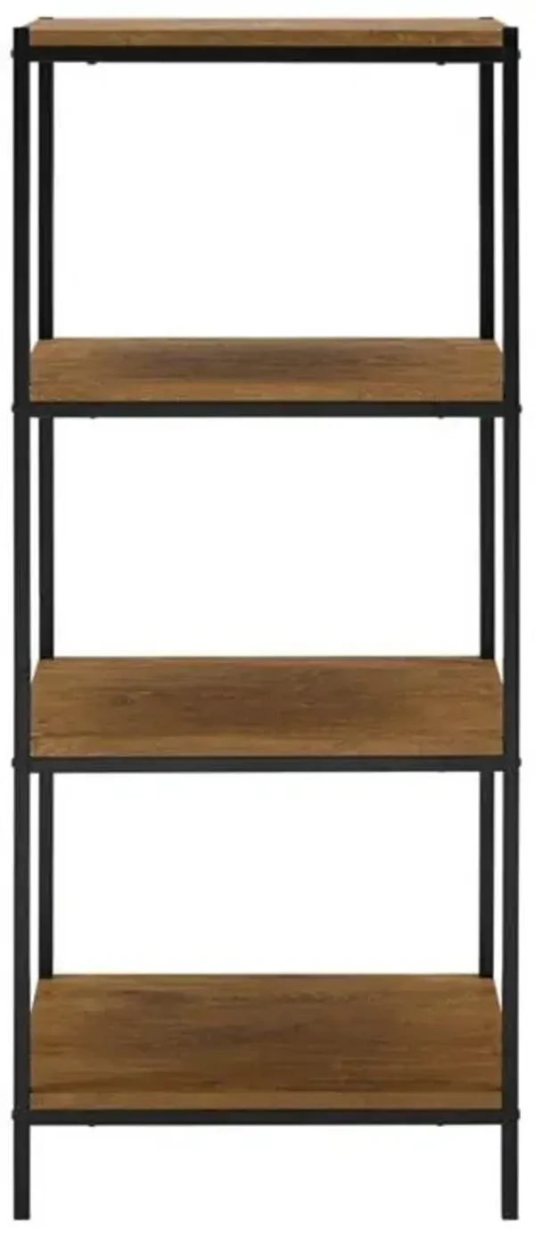 Caffoz 4-Tier Transitional Wood Bookshelf