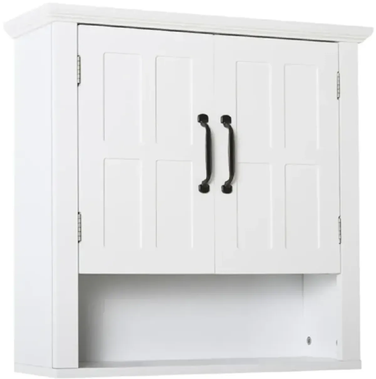 Bathroom Wall Cabinet with 2 Shelves, Compact Wall-Mounted Storage Organizer for Small Spaces