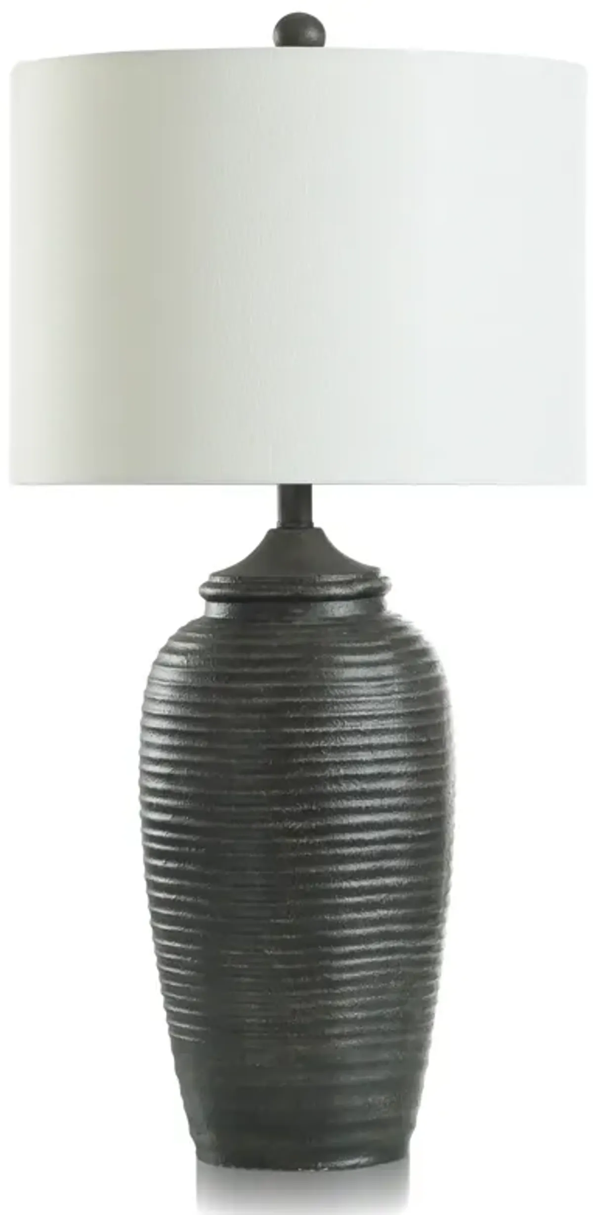 Matte Black Ripple Lamp