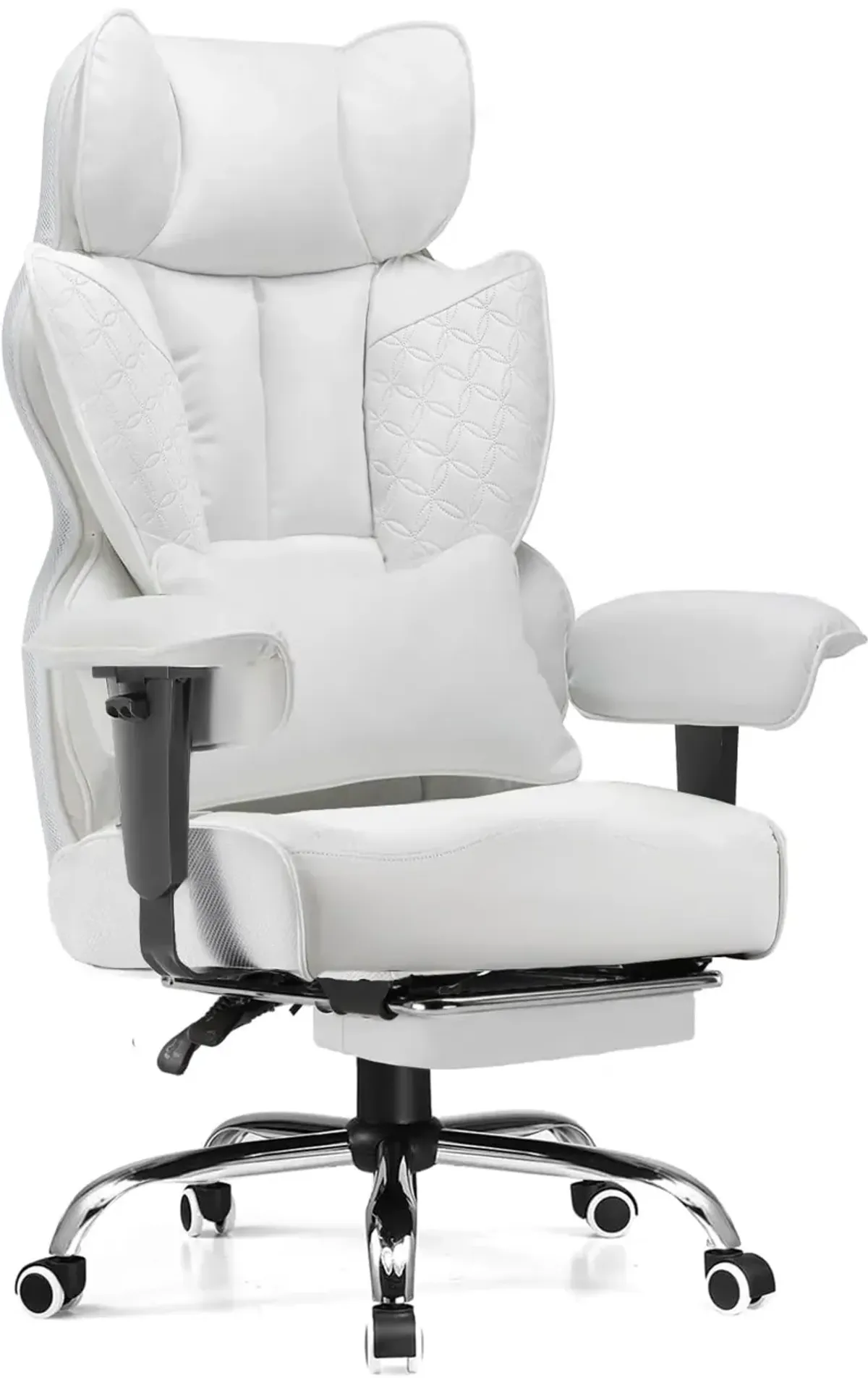 COMHOMA Desk Office Chair 400LBS Big and Tall Office Chairs Ergonomic Gaming Chairs with Wide Seat Leather High Back Chair with