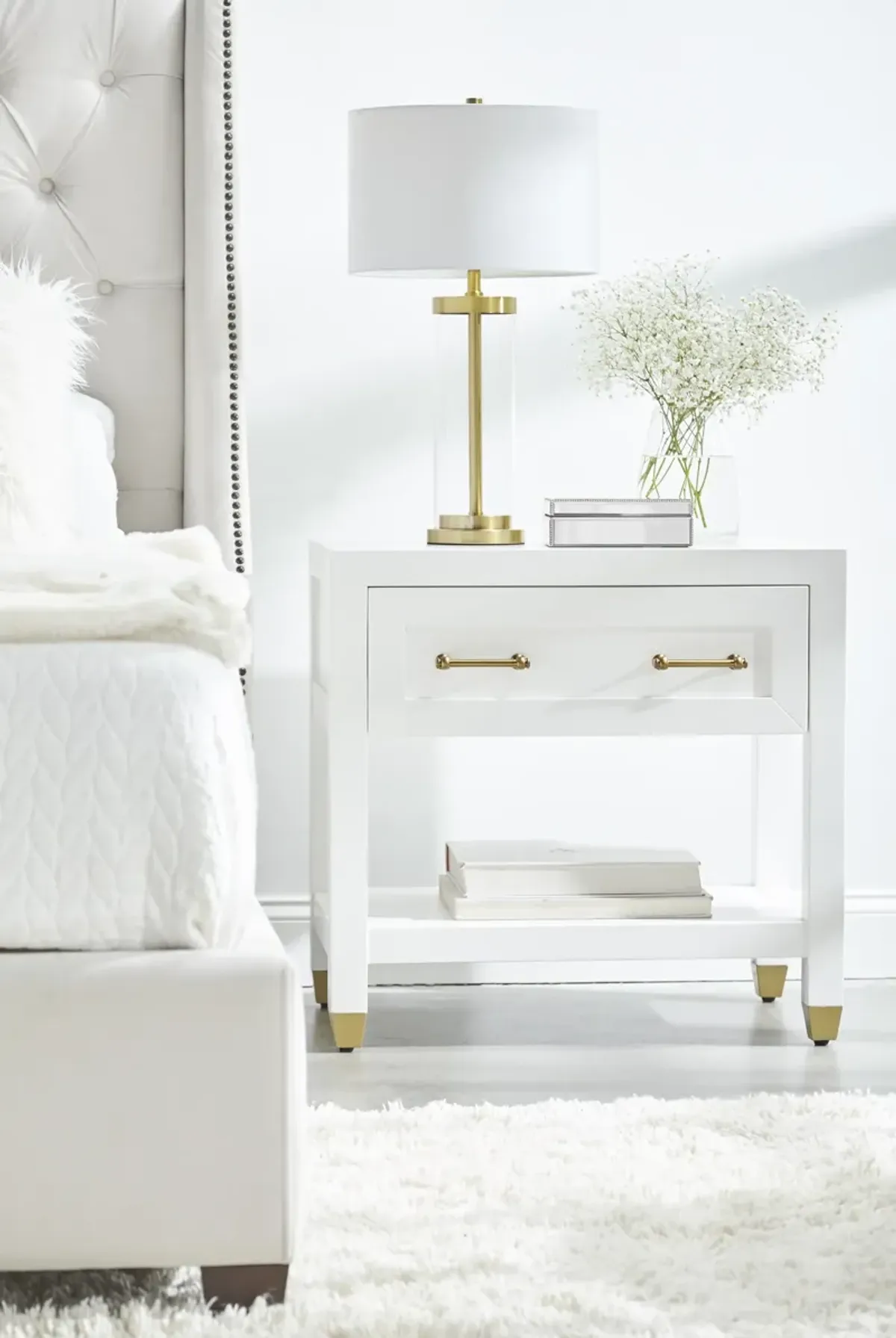 Stella 1-Drawer Nightstand