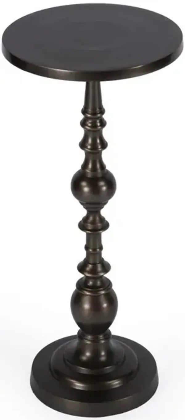 Glamourous Bronze Pedestal End Table, Belen Kox