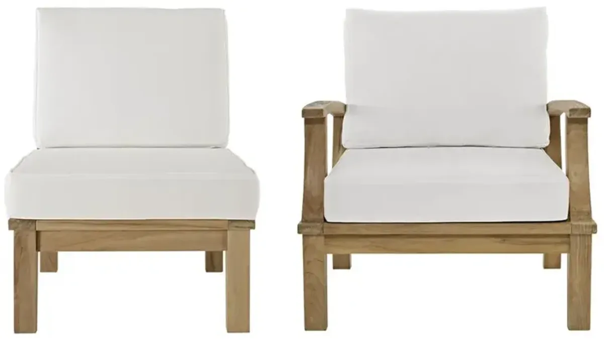 Modway Marina 2 Piece Outdoor Patio Teak Set