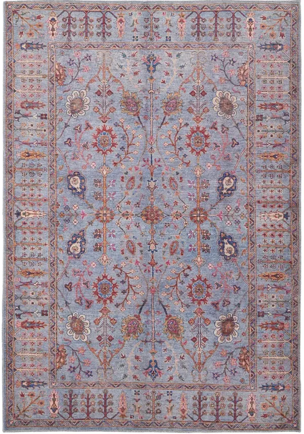 Rawlins 39HEF Gray/Blue/Red 2'7" x 8' Rug