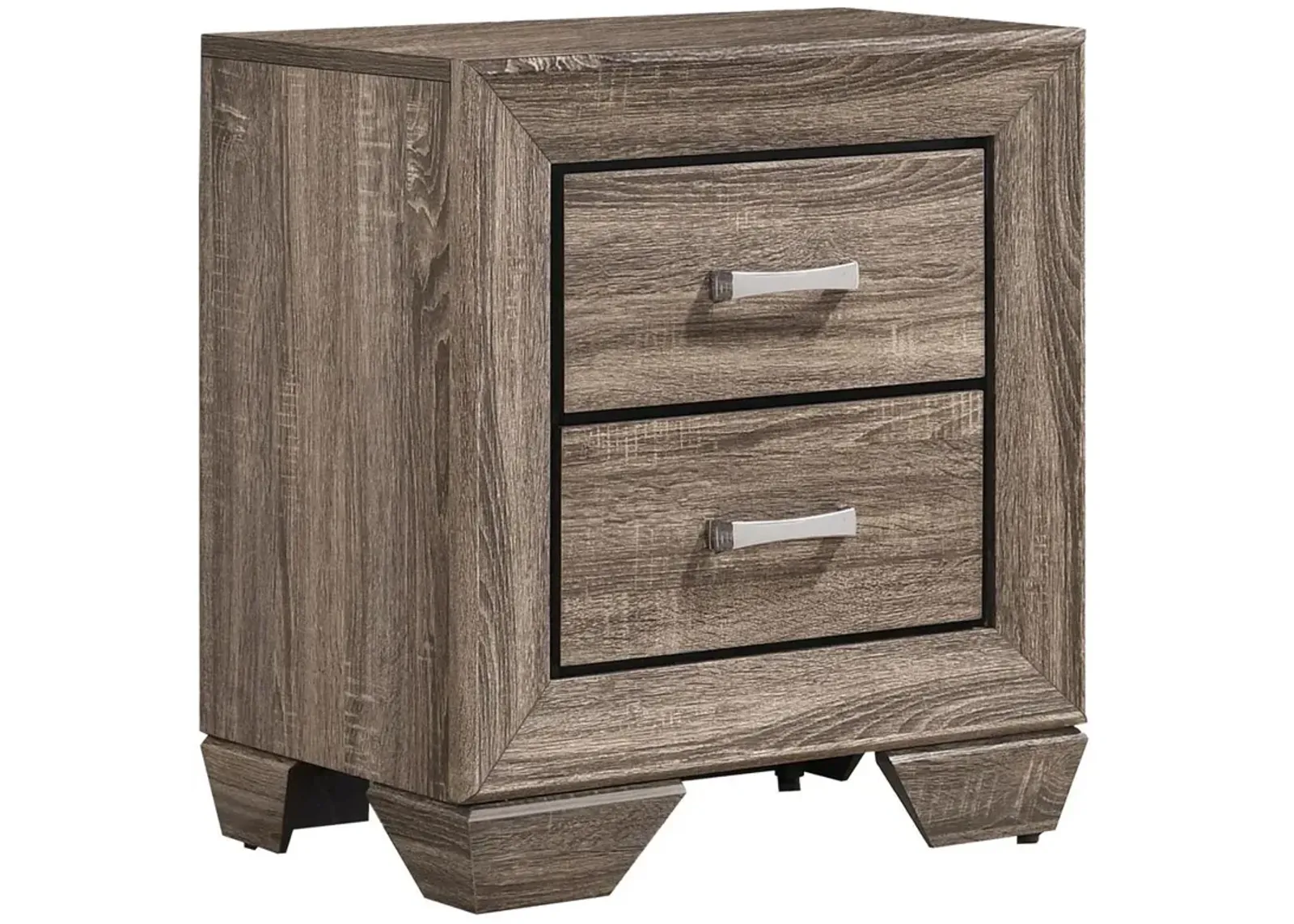 Coaster Co. of America Kauffman 2-drawer Nightstand Washed Taupe