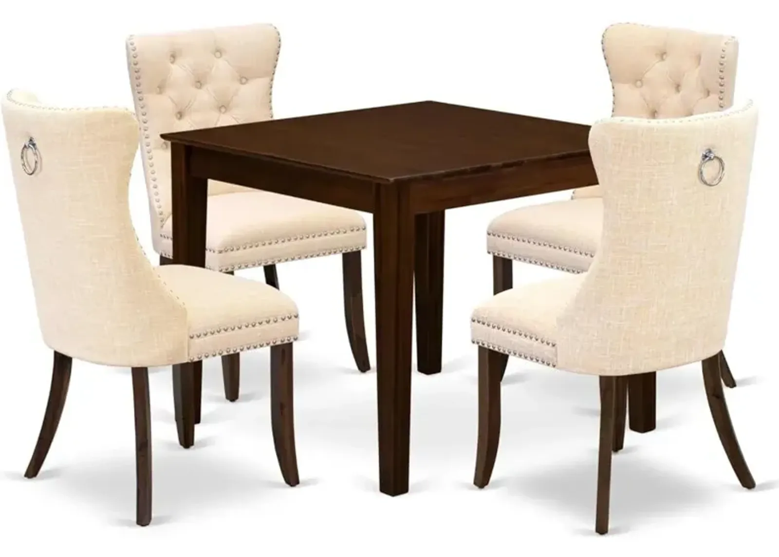 5 Piece Modern Dining Table Set