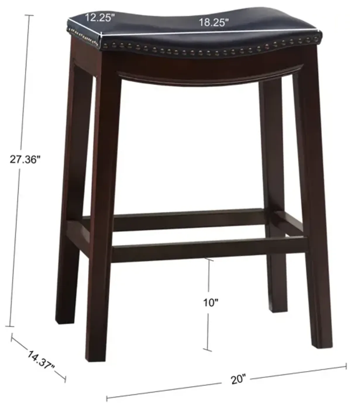 Belfast Saddle Counter Stool