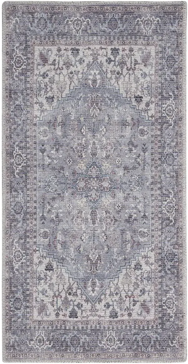 Machine Washable Series 1 SR104 Gray 3' x 5' Rug