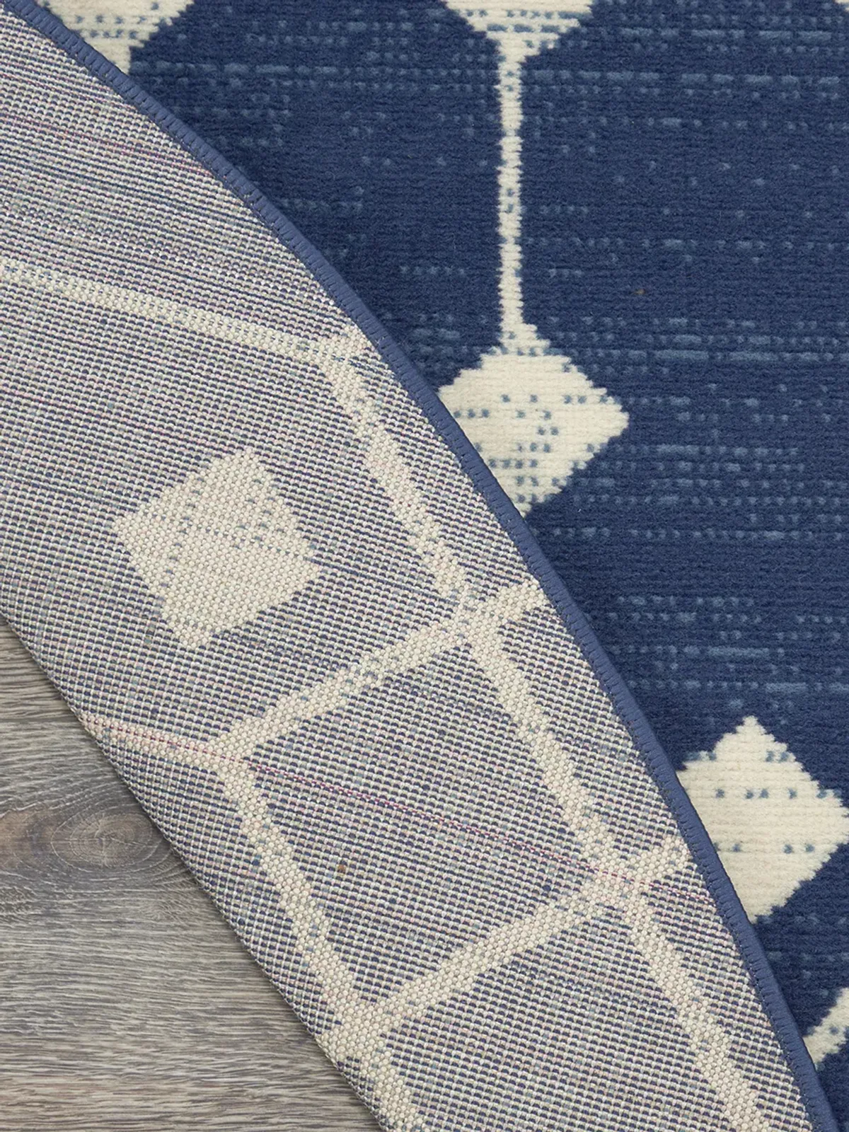 Grafix GRF37 Navy 5'3" x Round Rug