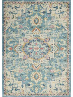 Ivory/Light Blue color