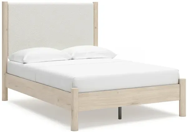 Full Upholstered Panel Bed