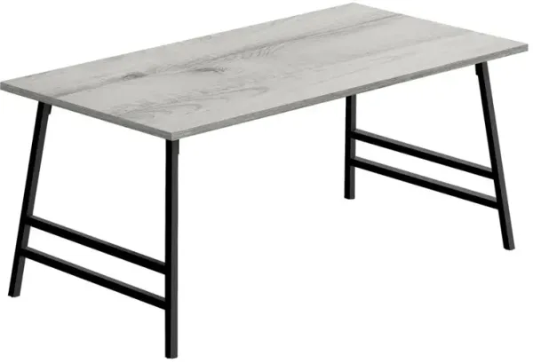 Coffee Table, Accent, Cocktail, Rectangular, Living Room, 40L, Grey Laminate