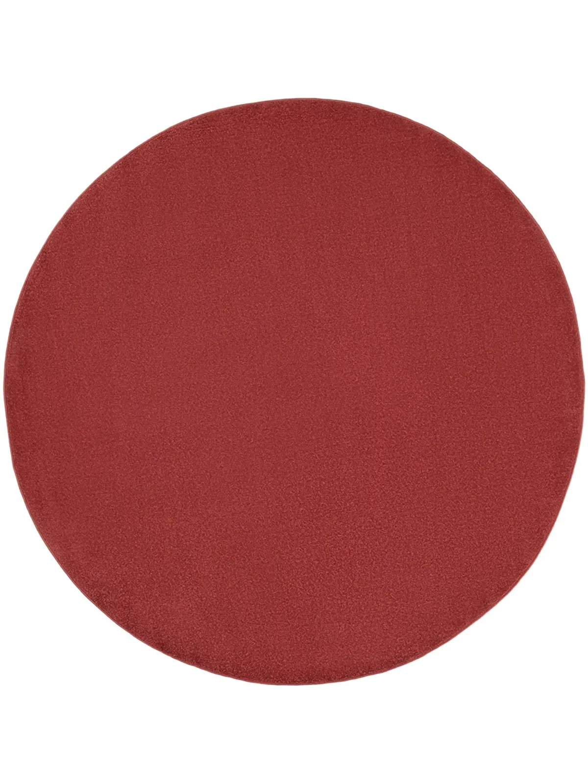 Nourison Essentials NRE01 Brick Red 6' x Round Rug