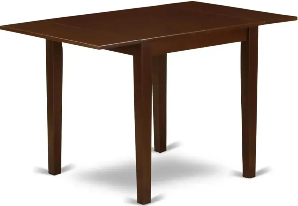 3 Piece Kitchen Table Set Consists of a Rectangle Dining Table with Dropleaf