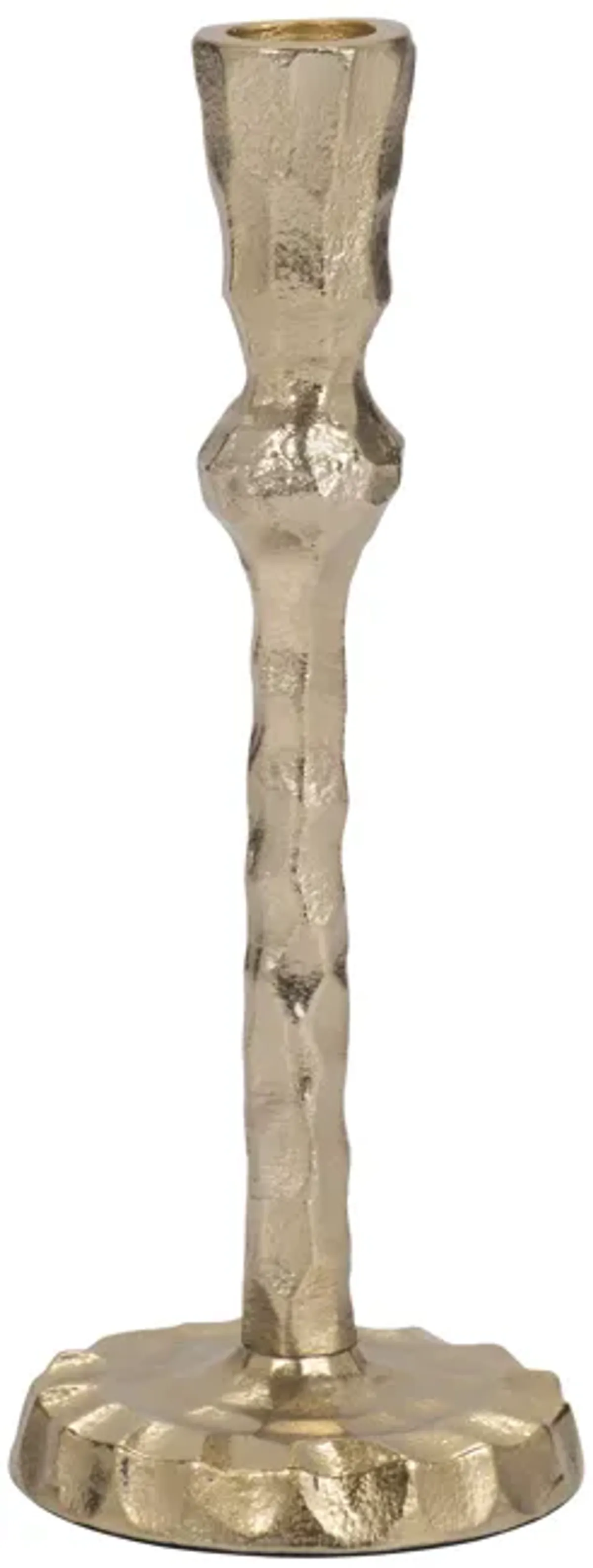 9" Hammered Taper Candle Holder