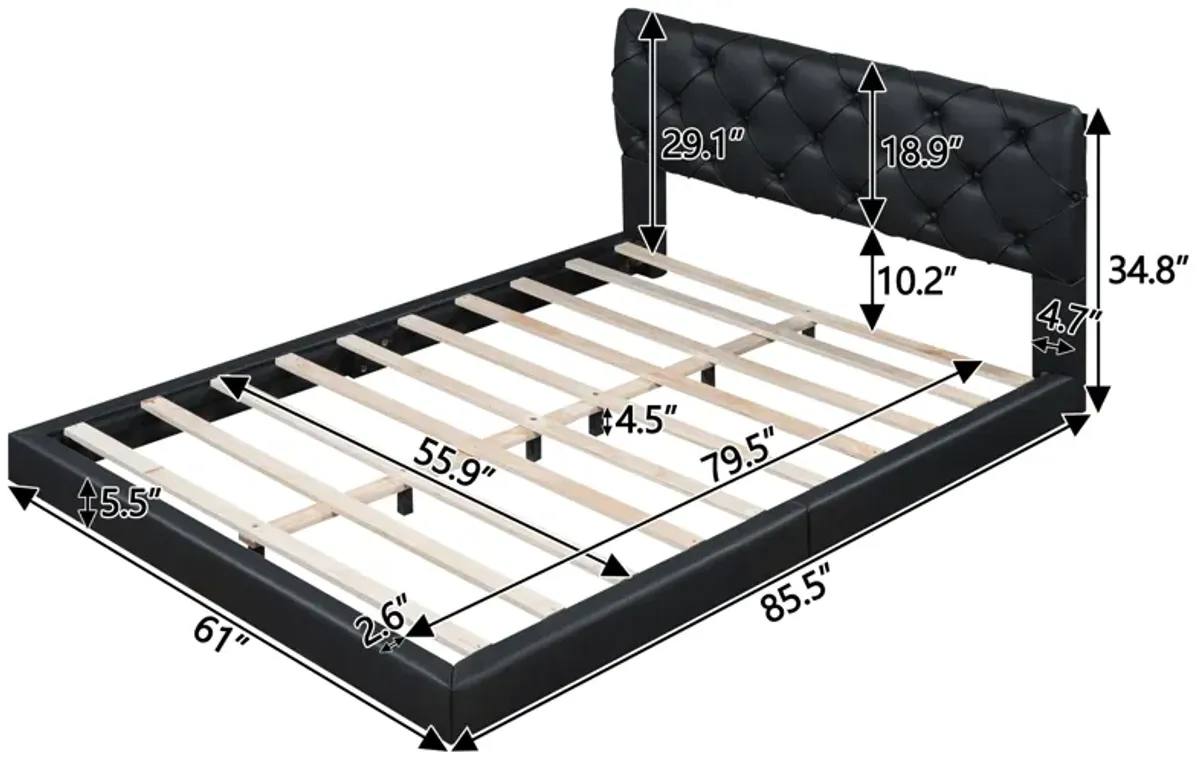 Merax Tufted Upholstered Platform Bed