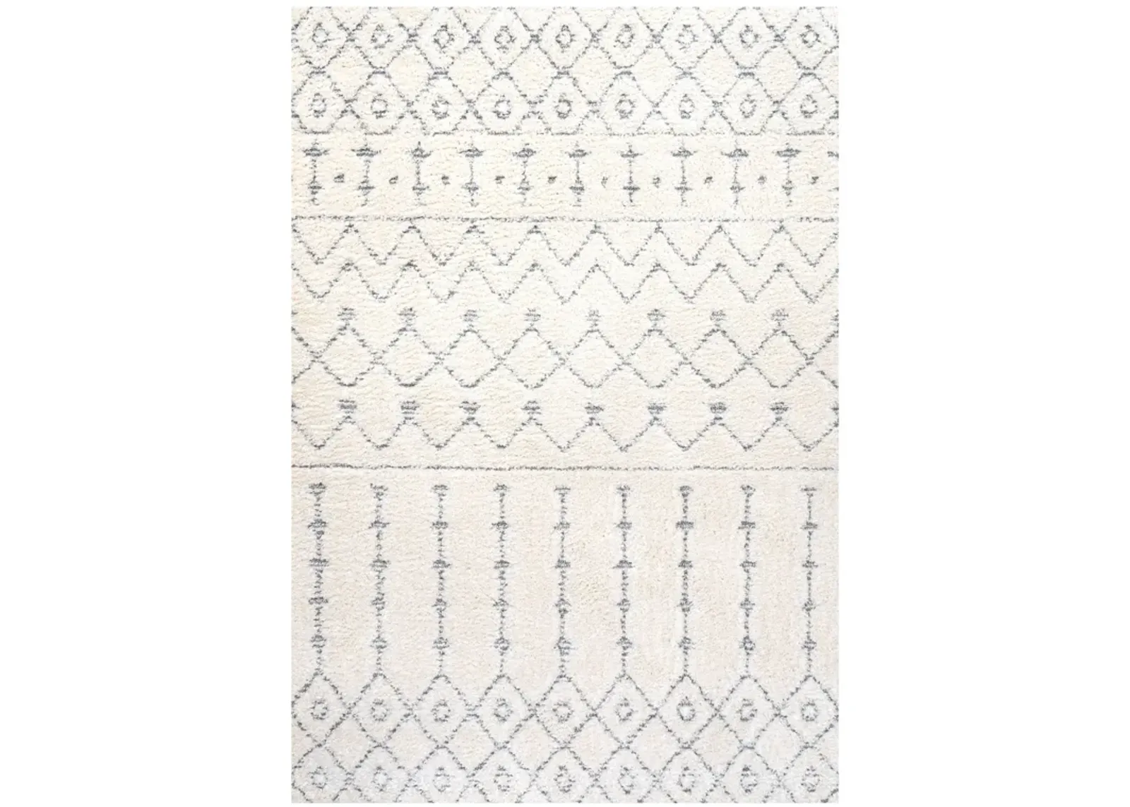 Pia Moroccan Trellis Plush Carved Area Rug