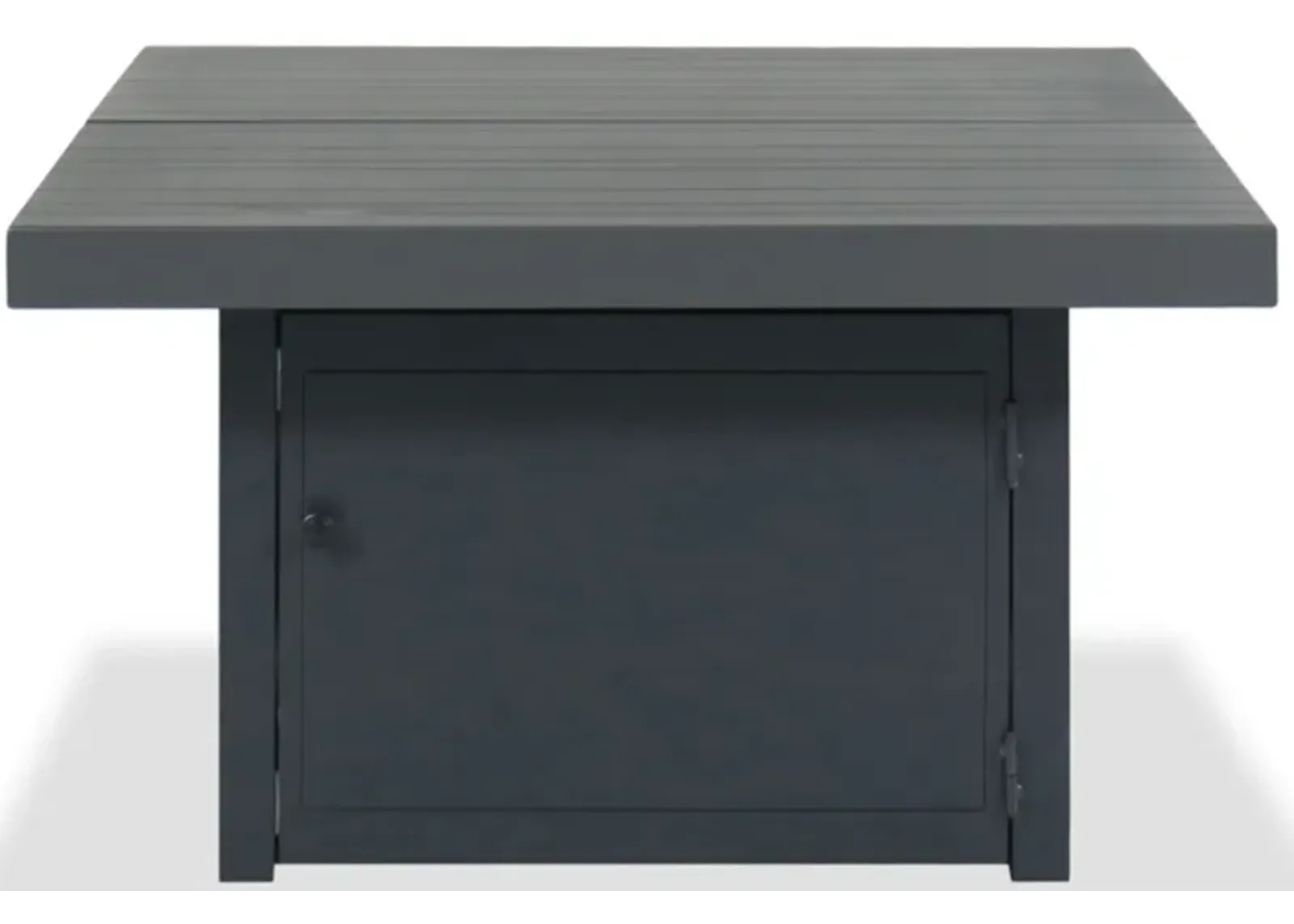 42" Black Square Fire Table